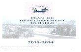Plan de développement durable - MRC de Témiscamingue · 2019. 3. 12. · Le Plan de développement durable de la municipalité de Kipawa vise à relever les défis de développement