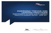 Emerging Trends and Leading Practices 2011...Emerging Trends and Leading Practices 2011 Respondents Outside North America Executive Summary Report Date: 4/11/2011 Number of Responses