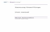 Samsung SmartThings User manual - HKT Smart Living · down manual feature list (Image 1.1.4): 1. Location – user can install a SmartThings system in different locations – such