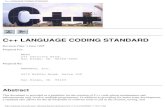 C++ LANGUAGE CODING STANDARD - Literate Programmingliterateprogramming.com/nrad.pdf · C++ LANGUAGE CODING STANDARD C++ Coding Standard This section defines specific restrictions