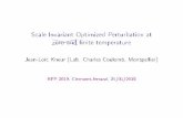 Scale Invariant Optimized Perturbation at XXX ˘ zero and ... · Scale Invariant Optimized Perturbation at ˘˘˘˘ XXX ˘ zero and nite temperatureXX Jean-Loïc Kneur (Lab. Charles