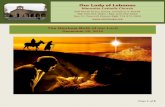 Our Lady of Lebanon€¦ · Page 1 of 8 The Glorious Birth of our Lord December 25, 2015 Our Lady of Lebanon Maronite Catholic Church 950 North Grace Street, Lombard, IL 60148 Tel: