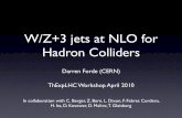W/Z+3 jets at NLO for Hadron Colliders · NLO? • Increased precision beyond Leading Order (LO). • Gives better control of shapes and normalization's of distributions. • Reduced