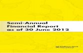 Semi-Annual Financial Report as of 30 June 2012€¦ · RBI Semi-Annual Financial Report 2012 1 Raiffeisen Bank International Group 2012 Change 2011 ... Business outlets 3,153 7.7%