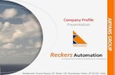 RECKERS Reckers4.imimg.com/data4/UY/...automation-india-pvt-ltd.pdfAryans Global Infra Ltd. Aryans Global Infra Ltd. is a leading Electrical & Automation Company. It focuses on Process