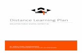 Distance Learning Plan · technology and structure throughout their day, we will utilize a blended approach to learning that includes synchronous and asynchronous online learning,