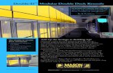 Double-D Modular Double Deck Kennels - Mason Company...to Mason’s Double-D Modular Double Deck Kennels, the ultimate space problem-solver! Our exclusive design allows you to add