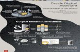 Oracle Digital Assistant Infographic...Global HR Purchase Orders Expense Approval Submit Expenses Talent Manager Sales Absence Manager Location Services Popular Conversational Channels