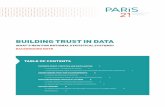 Building Trust in Data - PARIS21...A quick search on Google Scholar for works containing “trust theory” and “trustworthiness” in the titles alone returns over 1300 and 4000