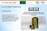 HTG 19-20 (HUMAN THERMAL GATE) INTRODUCTIONcoronathermalgate.com/Presentation-HTG 1920 (002)-rev2.6.pdf · HTG 19-20 (HUMAN THERMAL GATE) TECHNICAL DESCRIPTION 20 (HUMAN THERMAL GATE)