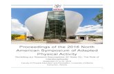 Proceedings of the 2016 North American Symposium of ...€¦ · WELCOME to NAFAPA 2016! On behalf of the NAFAPA Board, it is my great pleasure to welcome you to the 2016 NAFAPA symposium
