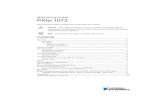 PXIe-1073 Specifications - National InstrumentsPXIe-1073 This document contains specifications for the PXIe-1073 chassis. Caution If the PXIe-1073 chassis is used in a manner inconsistent