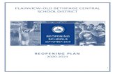 PLAINVIEW-OLD BETHPAGE PLAINVIEW-OLD BETHPAGE … · 9/10/2020  · The POB District’s theme for the 2020-21 school year, “Lighting the Way Forward”, communicates our reopening