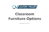 Classroom Furniture Options - Cajon Valley Union School ... · Order Info: Vendor: Virco / Mfr Part #: Virco CZ18 for 18” ($36.65), CZ15 for 15” ($38.76), CZ13 for 13” ($36.70)