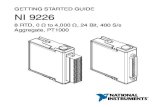 NI 9226 Getting Started Guide - National Instruments · GETTING STARTED GUIDE NI 9226 8 RTD, 0 Ω to 4,000 Ω, 24 Bit, 400 S/s Aggregate, PT1000