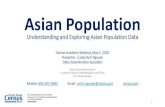 Census Academy Webinar Series: Exploring Asian Population ... · 05.05.2020  · Social Media. 9 (Luke) Anh Nguyen anh.t.nguyen@census.gov 404.291.0980. Title: Census Academy Webinar