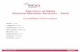 Election of REIQ General Member Director - 2020€¦ · What will this potentially look like in 5 years and what effect will it have on the REIQ. Q2 Commenced in 1977 Sydney Easter