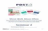 Seminar 2 - PDST · Move Well, Move Often – Seminar 2 4   Reflection: Stability skills practical session
