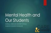 Mental Health and Our Students - MemberClicks · mental health of parents reported college st.nts as experiencing mental health isstns recieæd no issues MENTAL IN COLLEGE STUDENTS