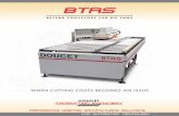 RETURN CONVEYORS FOR RIP SAWS · The BTRS-69 returns only the material to be reripped directly onto the rip saw table. Parts on the right-hand side of the cut line fall into a storage