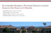 TANFORD ENERGY SYSTEM INNOVATIONS Steam to Hot Water … · Stanford Energy System Innovations (SESI) is the sustainable energy program designed to meet the energy needs of Stanford
