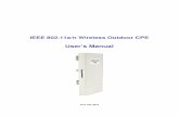 ZCN-1523H-5-16 F2.0.0 User Manual 20100719 · IEEE 802.11a/n Wireless Outdoor CPE User’s Manual V2.0 July 2010