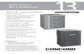 4 AC13 - Refrigeration Supplies Distributor · 4 AC13 . Features and Benefits. Form No. R4AC13-2-100 (2/2010) • R410a Refrigerant • High-quality condenser coil with copper tubing