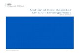 National Risk Register Of Civil Emergencies · National Risk Register 5 Purpose Emergencies are a fact of life throughout the world and can take many forms. In the UK, we are fortunate