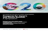 The CenTre for The STudy of Global Japan preSenTS Prospects for Japan’s G20 … · 2019. 5. 6. · Japan IS hoSTInG The 2019 G20 SuMMIT In oSaKa on June 28 – 29, 2019. In anticipation