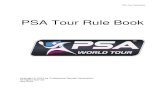 PSA Tour Rule Book - PSA World Tour...PSA Tour Rule Book 4.3.6.1 Successful Qualifiers 27 4.3.7 Reserve Players 27 4.3.8 Lucky Losers 27 4.3.9 Unfilled Draws 27 4.4 Playing Schedule