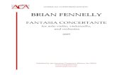 2104310a1da50059d9c5 …… · ABOUT THE COMPOSER Brian Fennelly (born Kingston, NY 1937) studied at Yale with Mel Powell, Donald Martino, Allen Forte, Gunther Schuller, and George