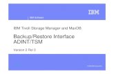 Backup/Restore Interface ADINT/TSM · MaxDB is a relational database by SAP AG and mySQL corporation. It is deployed in mySAP environments for different applications, such as ...