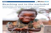 Exclusion study on water, sanitation and hygiene delivery in Malawi · 2017. 10. 31. · water and sanitation for all, WaterAid is working with partners to reach out to the excluded