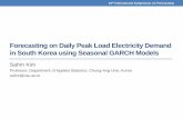Forecasting on Daily Peak Load Electricity Demand in South ... · increase in electricity demand is important to ensure the security of the supply processes in electricity field.