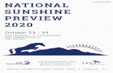 SUNSHINE PREVIEW 2020 - deserthorsepark.com · PREVIEW 2020. 2 | REVISED SEPTEMBER 25, 2020 Welcome to Desert International Horse Park. We’re excited to have you, especially because