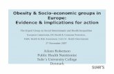 Obesity & Socio-economic groups in Europe: Evidence ...ec.europa.eu/health/archive/ph_determinants/socio... · obesity and trends in obesity in relation to socio-economic groups in