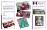 Testimonials MEMORY BEARS - Doane House Hospice Bear Leaflet 2016.pdfclient. If you would like a photo of your bear and a short bio about your loved one put into the Doane House Hospice