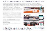 EXHIBITIONS/CONFERENCES · Exhibitions and conferences are ripe for improvement and VenuIQ has developed innovative solutions to enable you to enhance and improve your visitors’