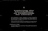 Exploring the Foundations of Leadership for Literacy€¦ · ration of literacy leadership. Following some initial comments about the focus of the book, I summarize the four areas