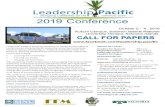 Kukum Campus, Solomon Islands National University, Honiara, … · 2019. 6. 24. · Shaping our Tomorrow The Leadership Pacific onference is encouraging the Oceania/Pacific leadership