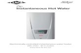 Electronically controlled instantaneous water heater · tation such as a commercial Kitchen sink or Cleaners sink. Refer to AS/NZS 3500.4. 8. Operation Temperature setting The required