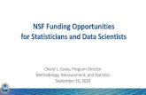 NSF Funding Opportunities for Statisticians and Data ... Presentation 2020.p… · NSF Funding Opportunities for Statisticians and Data Scientists Cheryl L. Eavey, Program Director.