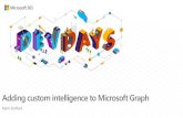 Adding custom intelligence to Microsoft Graph · 2020. 2. 6. · Automate knowledge base creation Optimize operations Empower employees Customized employee training Identify skills
