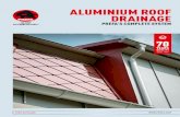 ALUMINIUM ROOF DRAINAGE · SQUARE DOWNPIPE SQUARE, PRACTICAL, ATTRACTIVE! THE INNOVATIVE DRAINAGE SYSTEM FOR MODERN ARCHITECTURE The square, aluminium complete system sets new standards