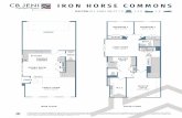 IRON HORSE COMMONS...10’1” x 11’4” bedroom 3 10’1” x 11’0” game room 13’1” x 13’1” master suite 13’1” x 15’0” laundry master bath w.i.c. linen seat