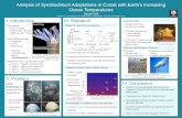Analysis of Symbiodinium Adaptations in Corals with Earth ... · Analysis of Symbiodinium Adaptations in Corals with Earth’s Increasing Ocean Temperatures Sarah Hall Department