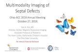 Multimodality Imaging of Septal Defects - Ohio-ACC · 2018. 10. 25. · Isolated ASD and VSD Septal defects in complex congenital heart defects Review of available modalities to image