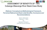 ASSESSMENT OF BENEFITS OF TWC Cubango-Okavango ......ASSESSMENT OF BENEFITS OF TWC Cubango-Okavango River Basin Case Study (Rational, Conceptual and Methodological Framework, Perceived