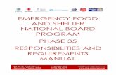 EMERGENCY FOOD AND SHELTER NATIONAL BOARD PROGRAM … · AND SHELTER NATIONAL BOARD PROGRAM PHASE 35 RESPONSIBILITIES AND REQUIREMENTS MANUAL 701 North Fairfax Street Alexandria,