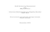 Draft Screening Assessment Chemical Abstracts Service ... · This draft screening assessment focuses on information critical to determining whether substances meet the criteria as